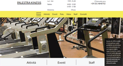 Desktop Screenshot of kinesisgym.it