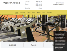 Tablet Screenshot of kinesisgym.it